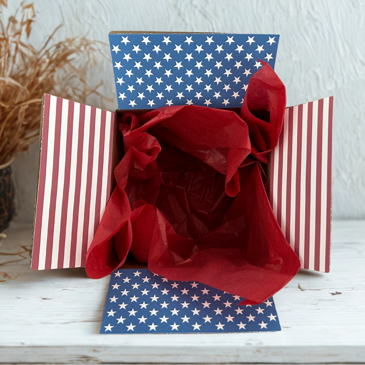 July 4th Box - Military Service Box - Veterans Box - Independence Day Box